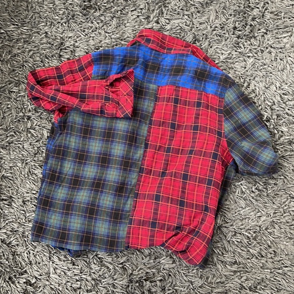 KUWALLA PLAID COLOUR-BLOCK SHIRT - Picture 6 of 6